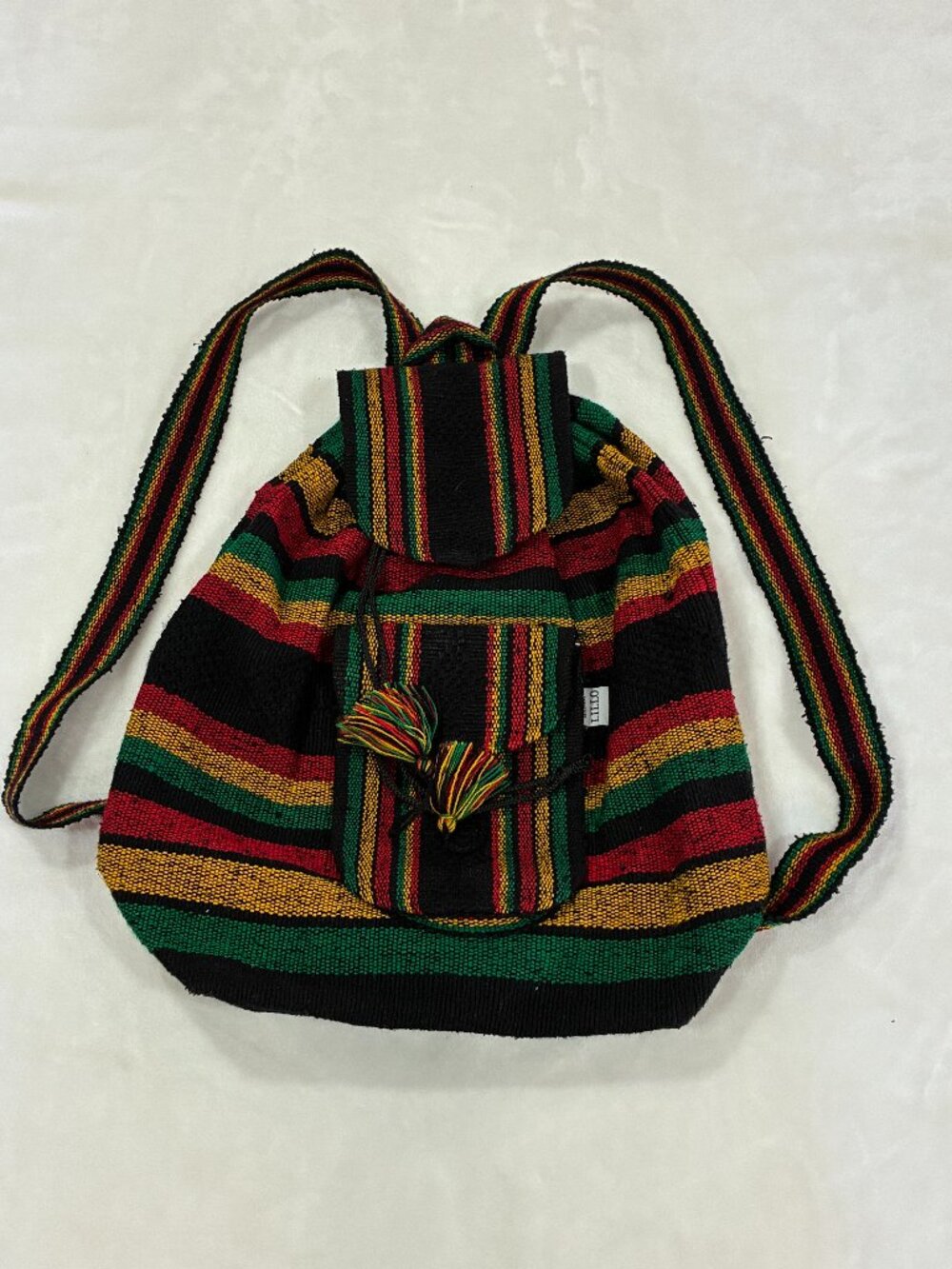 Artesanias Lillo Rasta Woven Backpack
